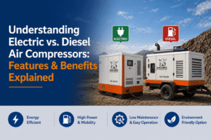 Understanding Electric vs. Diesel Air Compressors: Features & Benefits Explained
